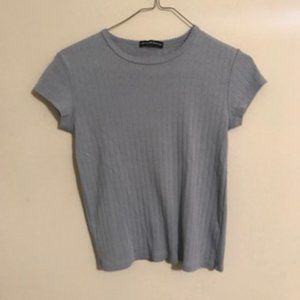 Brandy Melville Light Blue Short Sleeve Shirt